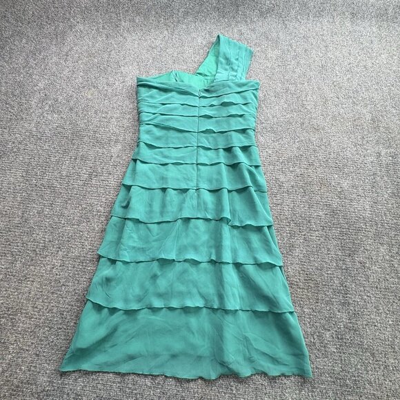 Max & Cleo Dress Womens 4 One Shoulder Chiffon Formal Prom New Years Eve Party - Picture 10 of 16